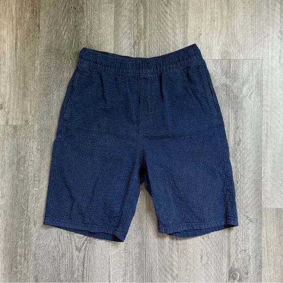 H&M Boys Seersucker Shorts Navy Pull On US 10 Preppy - Picture 2 of 6